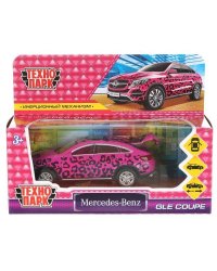Машина металл MERCEDES-BENZ GLE COUPE ДЛЯ ДЕВОЧЕК 12 см, двери, багаж, кор. Технопарк в кор.2*36шт