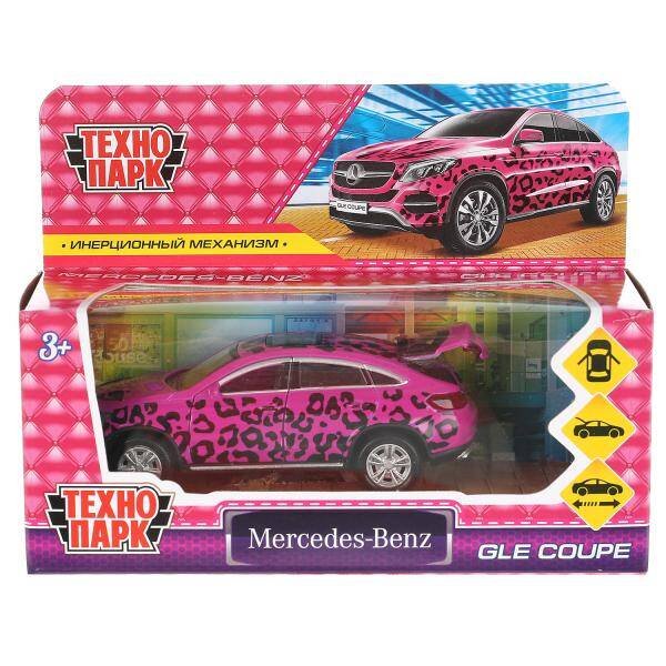 Машина металл MERCEDES-BENZ GLE COUPE ДЛЯ ДЕВОЧЕК 12 см, двери, багаж, кор. Технопарк в кор.2*36шт