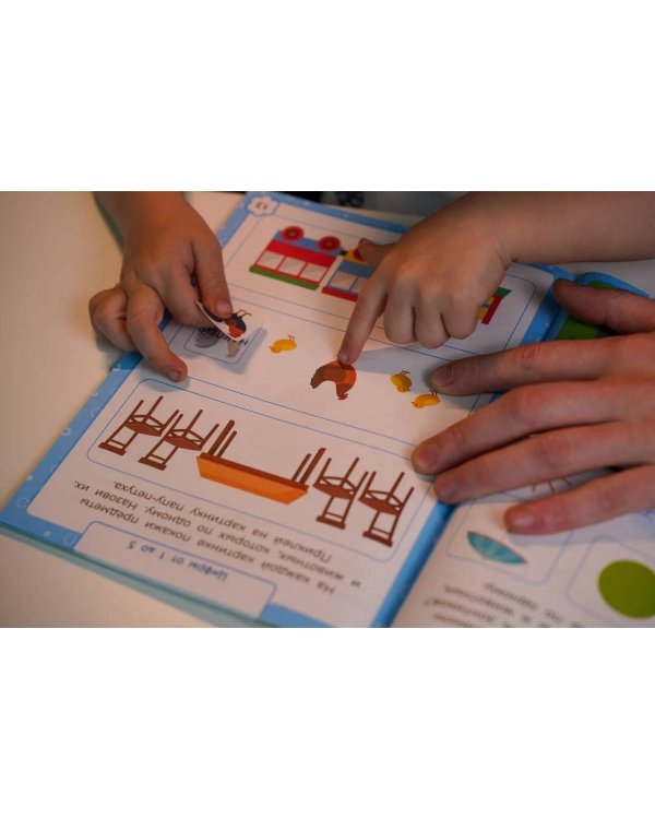 3-4 года. Дошкола Тилли. Первый счёт. Развивающие задания с наклейками