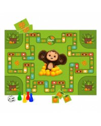 Игра-ходилка с карточками. Чебурашка. 59,5х42 см. ГЕОДОМ