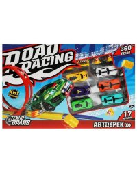 Автотрек петля 360, 6 машинок, кор.39*25*4см ТЕХНОДРАЙВ в кор.2*36шт