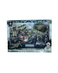 Военный игровой набор "Спецоперация"(четыре фигур.,лодка,мотоц. в кор.) (35x4x25 cм) ( Арт. 2180024)