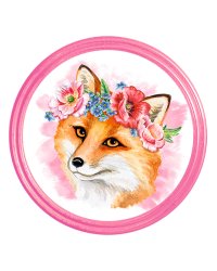 Алмаз. моз. круглая (класс), на картоне,с част.запол. (12цв) Принцесса с щеночком.
