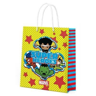 Пакет подарочный (ND Play) Marvel. Пакет подарочный большой-10, 330*455*100 мм (чиби)