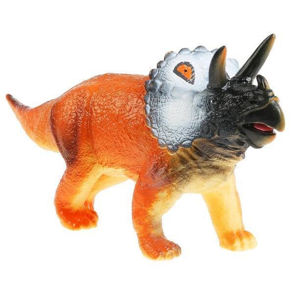 Игрушка пластизоль динозавр паразауролофы 37*9*13см, звук, хэнтэг Играем вместе в кор.2*36шт