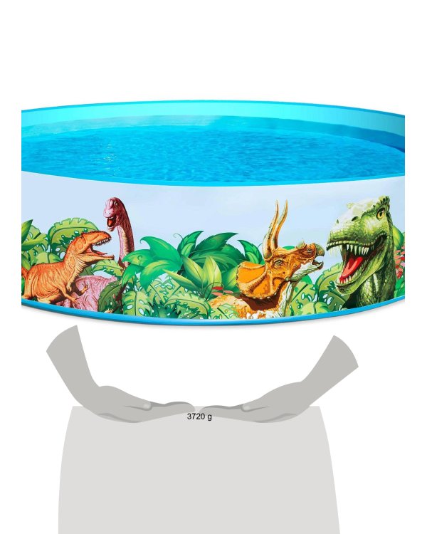 Бассейн Dinosaur Fill'N Fun Bestway 244 х 46 см (Арт. 55001)