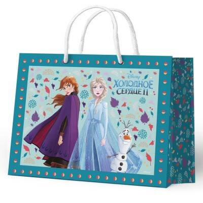 Пакет подарочный (ND Play) Холодное Сердце. Пакет подарочный большой - 2, 400*300*140 мм