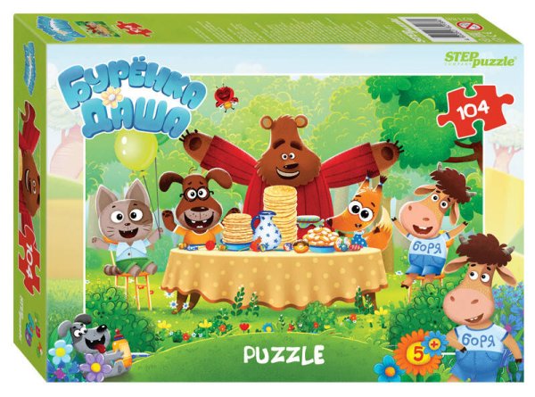 Мозаика "puzzle" 104 "Буренка Даша" (Riki)