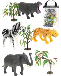 Дикие животные 1 (микс, 5 фигур в пакете) (21х28 см ( Арт. 2288270)