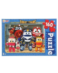 РОБОТ ТРЕЙНС ПАЗЛЫ КЛАССИЧЕСКИЕ В КОРОБКЕ. ПАЗЛ 160 ДЕТАЛЕЙ. в кор.12шт