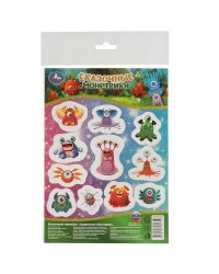 Сказочные Монстрики. Блестящие наклейки. 145х210мм. Умка в кор.500шт