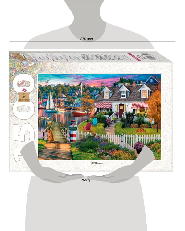 Мозаика "puzzle" 1500 "Дом в гавани Чарльз Харбор"