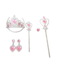 Игровой набор "Маленькая королева"(корона,клипсы,кольцо,2 палоч. 30 и 20см,в пак.) ( Арт. 2212803)