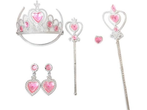 Игровой набор "Маленькая королева"(корона,клипсы,кольцо,2 палоч. 30 и 20см,в пак.) ( Арт. 2212803)