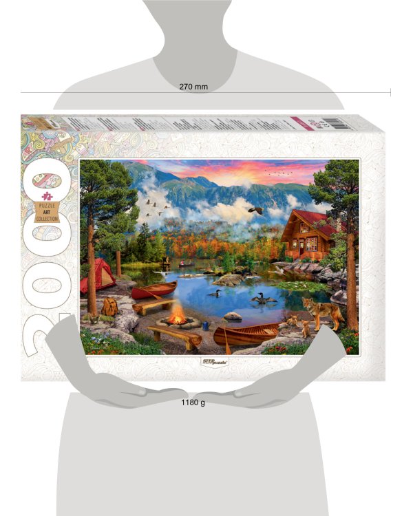 Мозаика "puzzle" 2000 "Горное озеро"