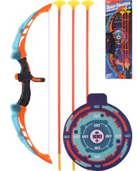 Лук "Цель"(свет, звук,мишень,стрелы на присос.,2*AАА не в к-те,в кор.)(24x4,5x71cм) ( Арт. 2277824)