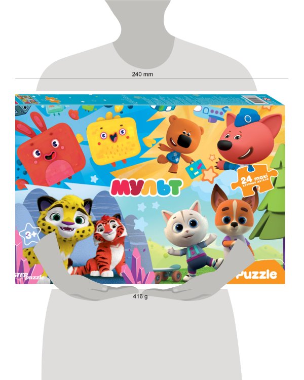 Мозаика "puzzle" maxi 24 "Ми-ми-мишки и др. Мульт" (0+ Медиа)