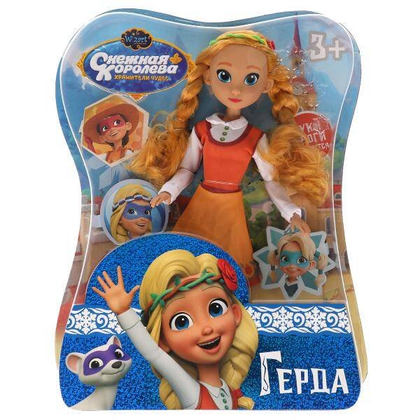 Кукла без озв Снежная королева Хранители Чудес Герда 29 см, руки и ноги сгиб КАРАПУЗ в кор.24шт
