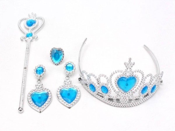 Игровой набор "Маленькая королева"(корона,клипсы,кольцо,2 палоч. 30 см,в пак.)(Арт. 2212805)