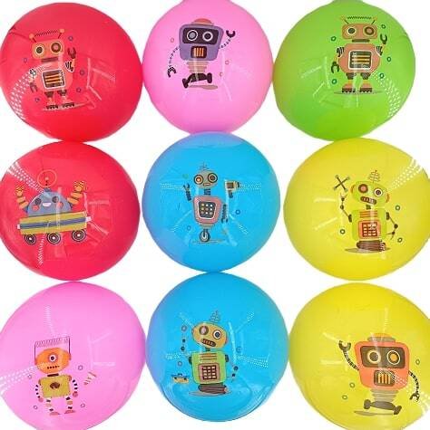 Надувной мяч "Робот"(15 см,цвет микс,пакет) ( Арт. SC5272) кратно 10