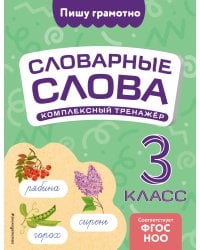 Словарные слова: комплексный тренажёр. 3 класс