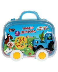 Набор доктора СИНИЙ ТРАКТОР пл.чемодан 20*18,5*7см ИГРАЕМ ВМЕСТЕ в кор.2*50шт