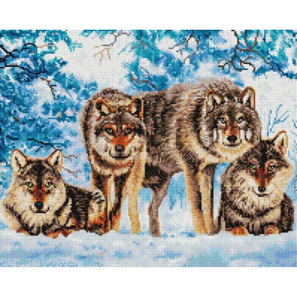 Мозаика на подрамнике (Белоснежка) 4502-ST-S Вольные сыны леса