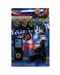 Набор оружия ПОЛИЦИЯ пистолет с присосками, блист.24*38*3см ИГРАЕМ ВМЕСТЕ в кор.2*144шт