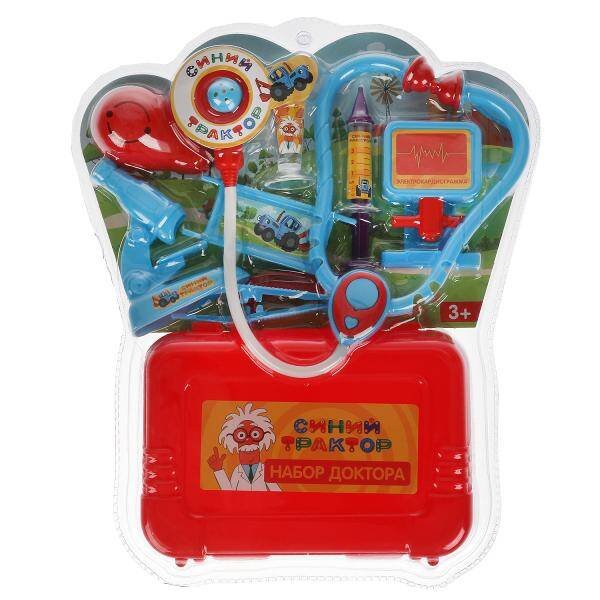 НАБОРЫ ДОКТОРА (Умка) Набор доктора Синий ТРАКТОР блист.33*27*7см ИГРАЕМ ВМЕСТЕ в кор.2*36шт
