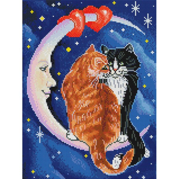 Мозаика на подрамнике (Белоснежка) 3419-ST-S Два сердца