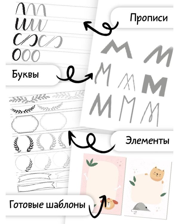 Леттеринг от А до Я. Прописи и шаблоны
