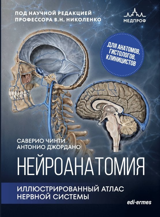 Обложка книги «Нейроанатомия. Иллюстрированный атлас нервной системы» — Чинти Саверио, ISBN 9785041041175