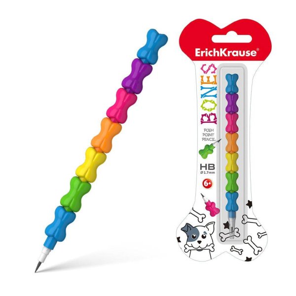 Карандаш сегментный ErichKrause Bones 1,7 мм НВ