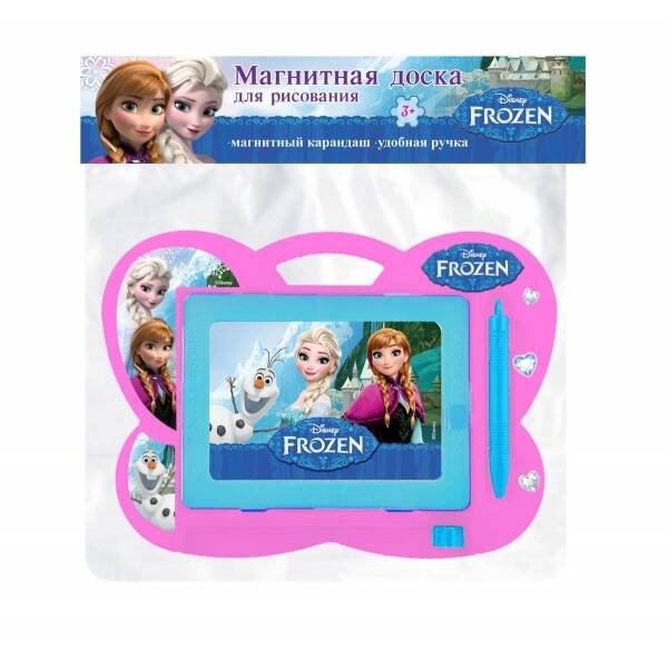 МАГНИТНЫЕ ДОСКИ (Умка) Доска для рисования фрозен, магнитная, ч/б, 23*19см ИГРАЕМ ВМЕСТЕ в кор.2*60шт