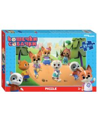 Мозаика "puzzle" maxi 24 "Кошечки и собачки" (0+ Медиа)