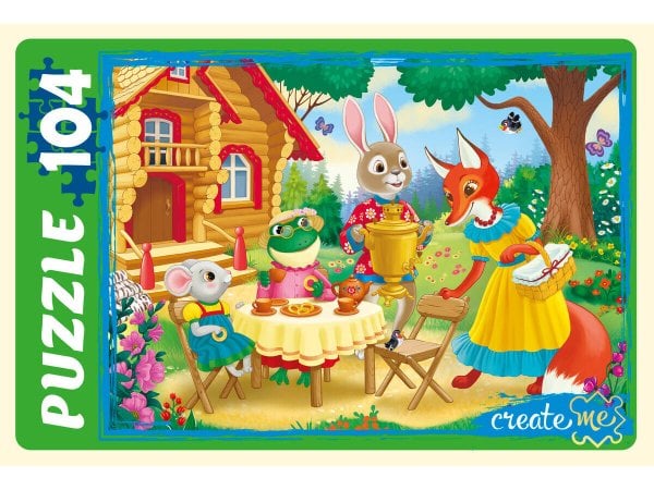 05. ПАЗЛЫ 104 элемента (Рыжий Кот) ПАЗЛЫ 104 элемента. Дружное чаепитие (ПУ104-9828)