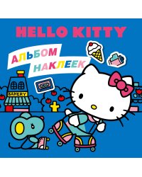 Hello Kitty. Альбом наклеек синий (100 штук)