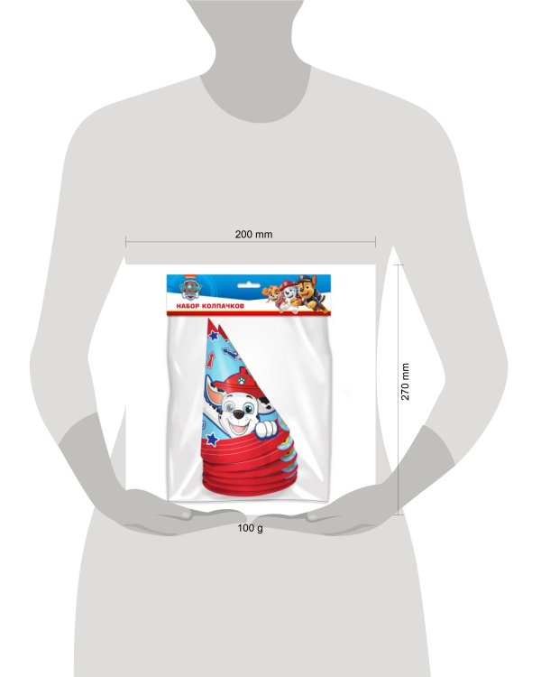 Щенячий патруль. Набор колпачков, 6 шт (unisex)