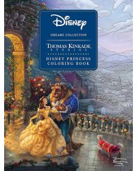 Disney Dreams Collection Thomas Kinkade Studios Disney Princess Coloring Book Раскраска Принцессы Disney /Книги на английском языке