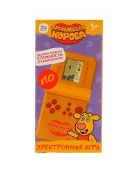 Электронная логическая игра Оранжевая корова 12,5*6,5*2,5см ИГРАЕМ ВМЕСТЕ в кор.2*144шт