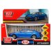 Машина металл KIA STINGER длина 12 см, двери, багаж., инерц, СИНИЙ, кор. Технопарк в кор.2*36шт