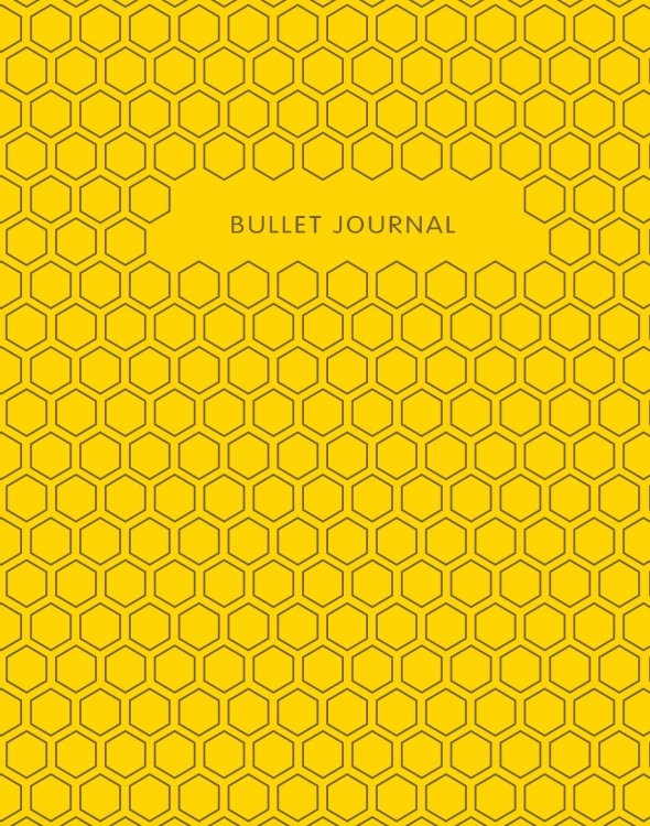 Bullet Journal (Медовый) 162x210мм, твердая обложка, пружина, блокнот в точку, 120 стр.