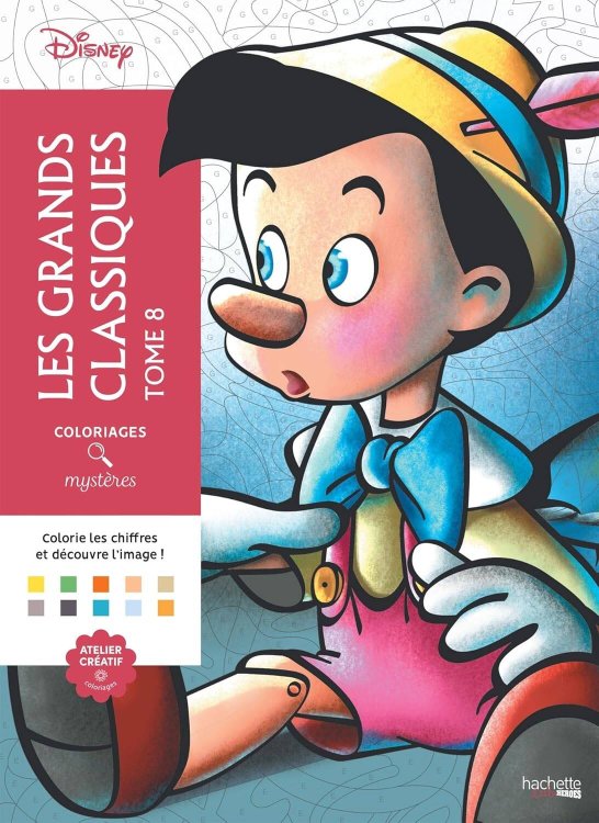 Coloriages mysteres Disney Les grands classiques Tome 8  Раскраска Волшебный мир Диснея Великая классика том 8 /Книги на английском языке