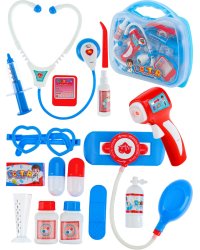 Игровой набор доктора в чемоданчике  "Врач"(36х31х27)(16 предметов) ( Арт. 2162283)