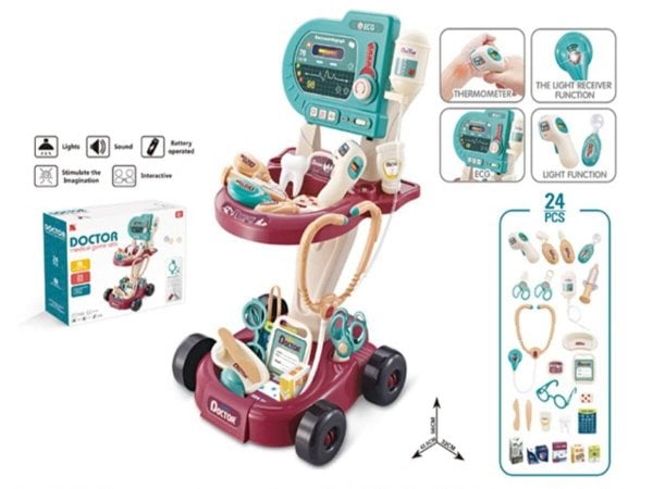 Игровой модуль (47х12х37,3см) "Кабинет врача" (24 предмета, свет, звук, в коробке)( Арт. 2315774)