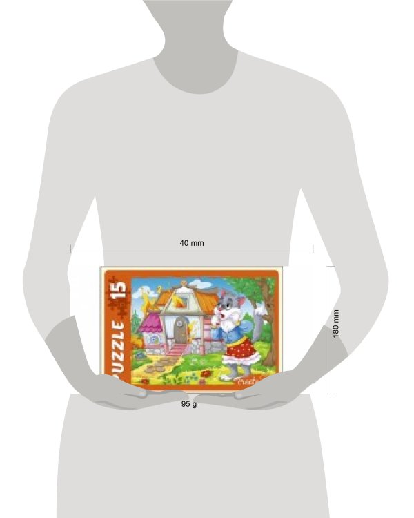 МАКСИ-ПАЗЛЫ 15 элементов. КОШКИН ДОМ (Арт. ПУ15-7277)