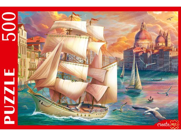 ПАЗЛЫ 500 элементов. ВЕНЕЦИАНСКИЙ ПАРУСНИК (Арт.Ф500-0745)