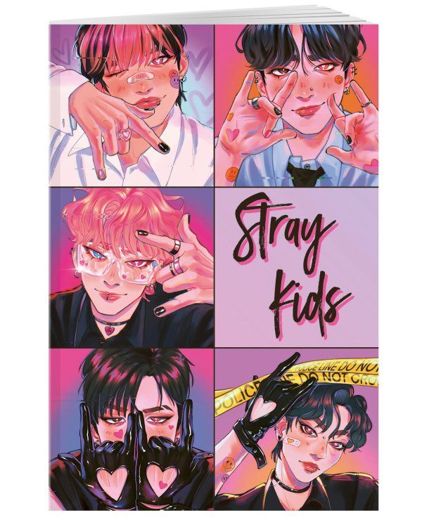 Обложка для паспорта. Stray Kids (ПВХ, 185х133 мм)