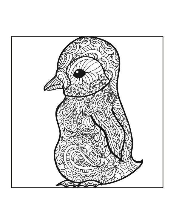 Пингвины. Рисунки для медитаций