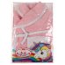 Одежда для кукол 40-42см розовый халат зайка КАРАПУЗ в шт.100шт